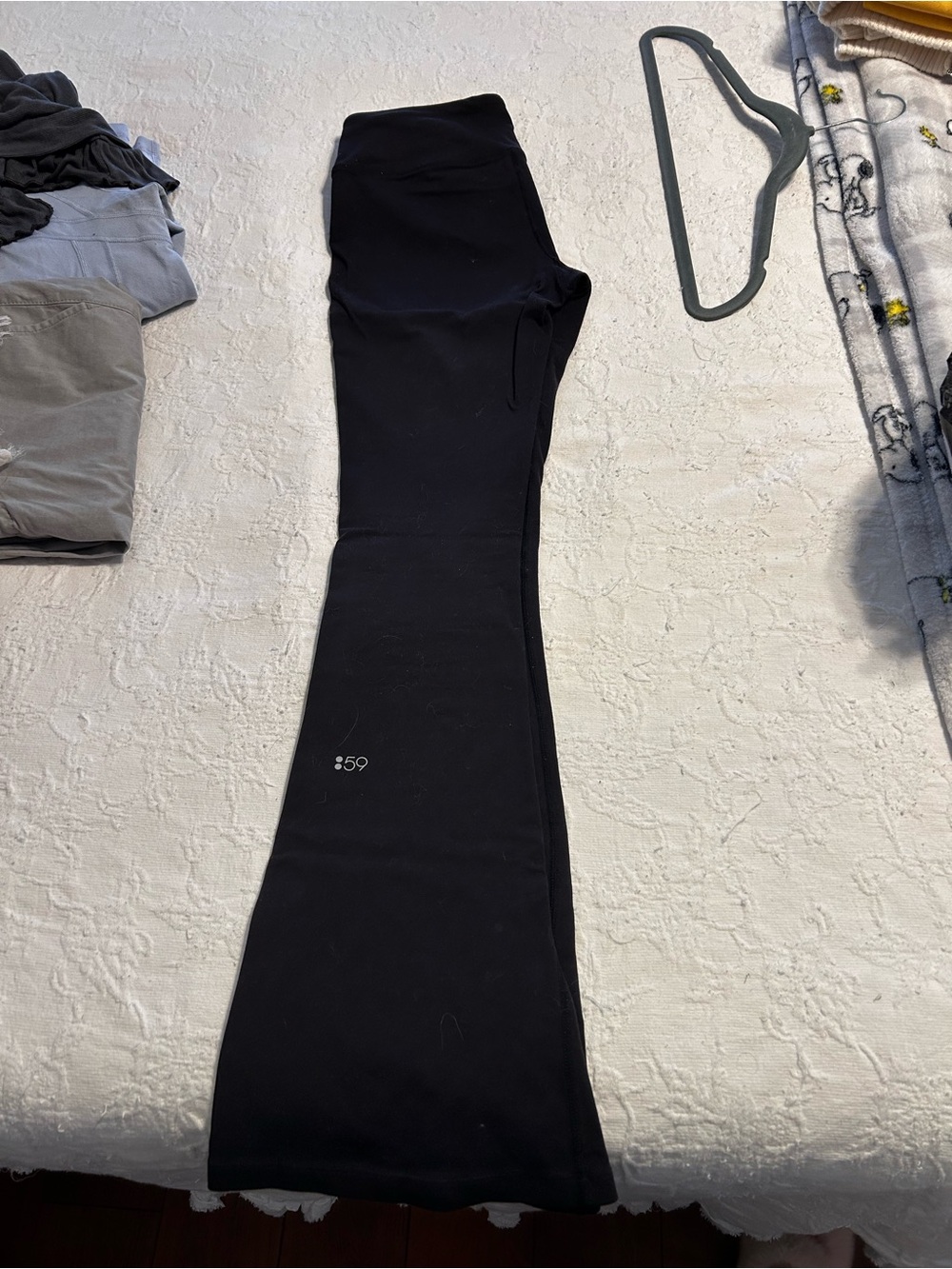 Splits 59 black flared leggings
